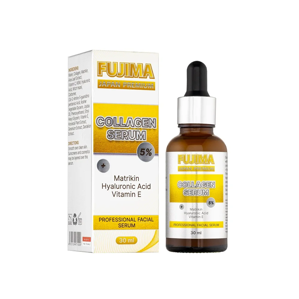 Professional facial Collagen 5% Serum + Matrikin+Hyaluronic Acid+Vitamine E. 30мл.