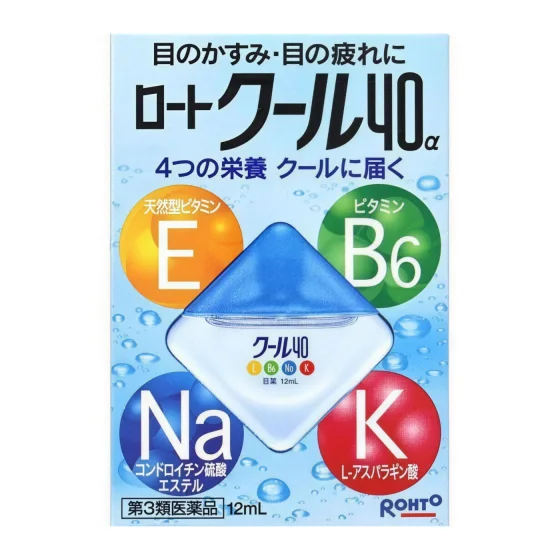 Капли для глаз Rohto Cool 40α, 12 мл